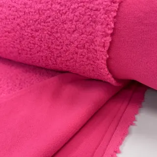 Fleece TEDDY DOUBLE SIDED pink neon