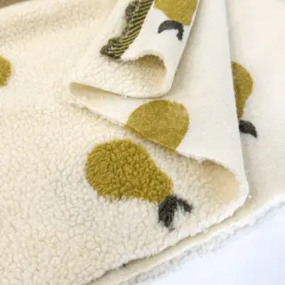 Kabát anyag TEDDY JACQUARD Pears old lime