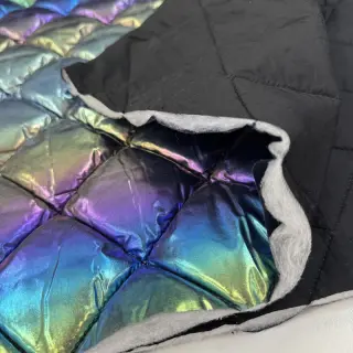 Steppelt anyag FOIL Rainbow multi