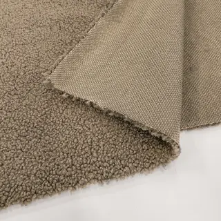 Kabát anyag TEDDY soft taupe