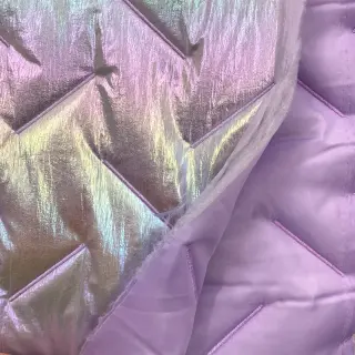 Steppelt anyag Stepped foil light lilac