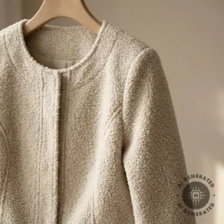 Kabát anyag TEDDY light sand
