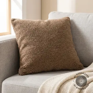 Kabát anyag TEDDY soft taupe
