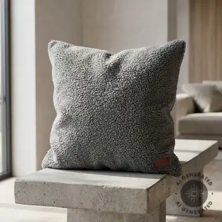 Kabát anyag TEDDY grey