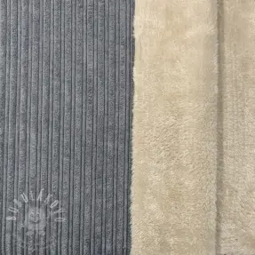 Kordbársony Cofur fleece grey