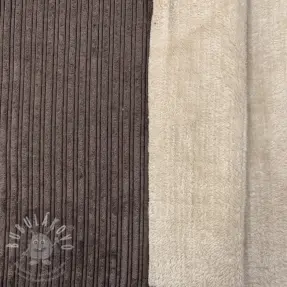 Kordbársony Cofur fleece dark brown