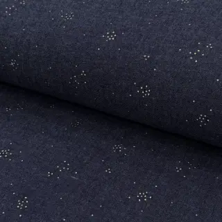Pamutvászon JEANS Glitter small dots