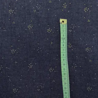 Pamutvászon JEANS Glitter small dots