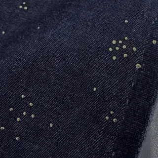 Pamutvászon JEANS Glitter small dots