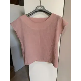 Pamutvászon SLUB WASHED old rose