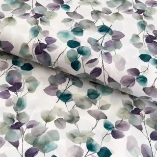 Pamutvászon Eucalypt white digital print