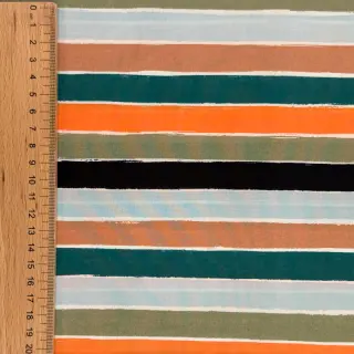 Pamutvászon Garden stripe multi
