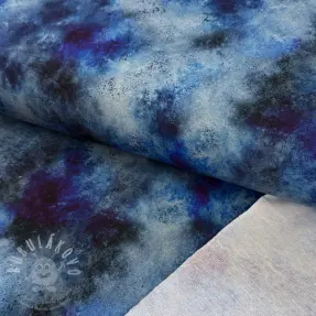 Szabadidő anyag TIE-DYE blue digital print