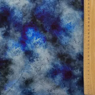 Szabadidő anyag TIE-DYE blue digital print