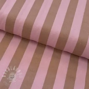 Pamutvászon YARN DYED NOVA Stripe light pink