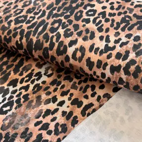 Szabadidő anyag fésült Animal skin brown digital print