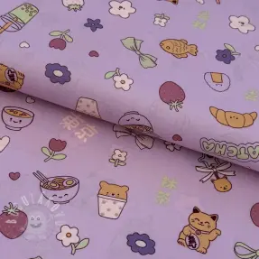 Pamutvászon MATCHA lilac