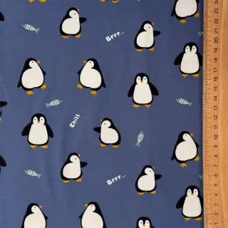 Jersey Penguins blue digital print