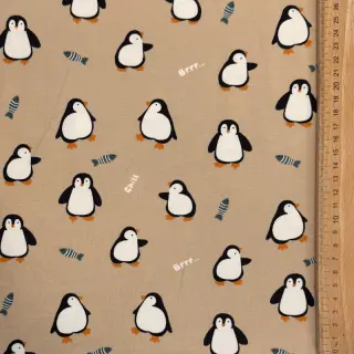 Jersey Penguins beige digital print