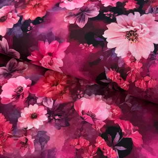Jersey Flowers Junie pink digital print
