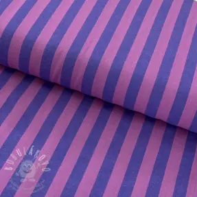 Pamutvászon YARN DYED BIG Stripes purple