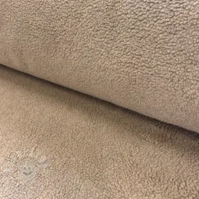 Kabát anyag TEDDY BEIGE MELANGE