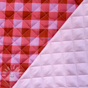Steppelt anyag Checks pink