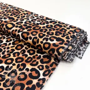 Viszkóz RADIANCE Panthera brown digital print