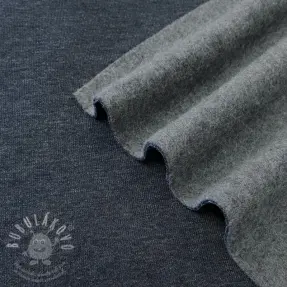 Szabadidő anyag fésült JOGGING navy melange