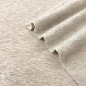 Szabadidő anyag fésült JOGGING beige melange