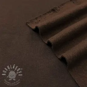 Szabadidő anyag fésült JOGGING dark brown