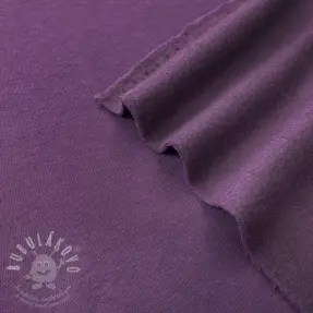 Szabadidő anyag fésült JOGGING dark purple
