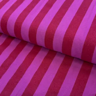 Pamutvászon YARN DYED NOVA Stripe red fuchsia