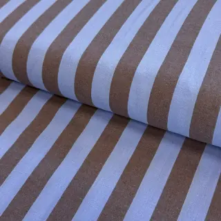 Pamutvászon YARN DYED NOVA Stripe blue brown