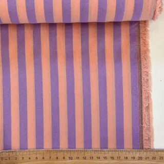 Pamutvászon YARN DYED BIG Stripes peach