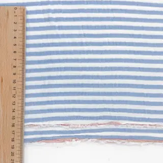 Dupla géz/muszlin YARN DYED Summer stripe blue