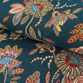 Dekorációs anyag jacquard Bosphore petrole