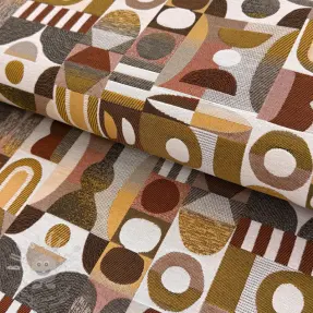Dekorációs anyag jacquard Nemesis taupe