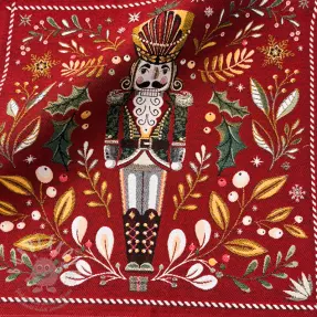 Dekorációs anyag jacquard Casse-Noisette rouge design B PANEL