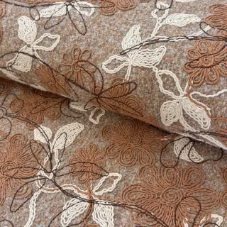 Kabát anyag WOOLY EMBROIDERY Petra beige