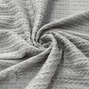 Kötött kelme LIGHT ANGORA CABLY grey