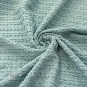 Kötött kelme LIGHT ANGORA CABLY ocean green