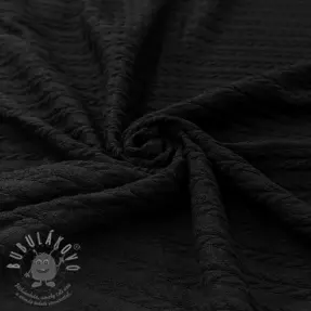 Kötött kelme LIGHT ANGORA CABLY black