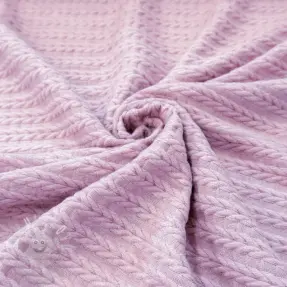Kötött kelme LIGHT ANGORA CABLY old rose