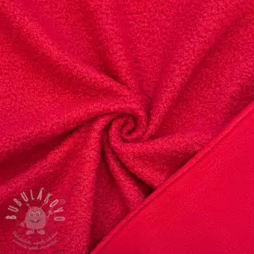 Fleece TEDDY DOUBLE SIDED red