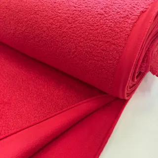 Fleece TEDDY DOUBLE SIDED red