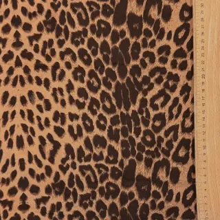Kabát anyag TEDDY SUEDE Panther LEO light brown