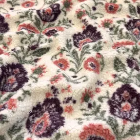 Kabát anyag TEDDY JACQUARD Pretty mix design F