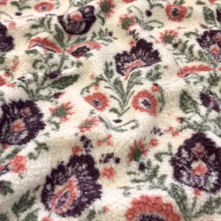 Kabát anyag TEDDY JACQUARD Pretty mix design F