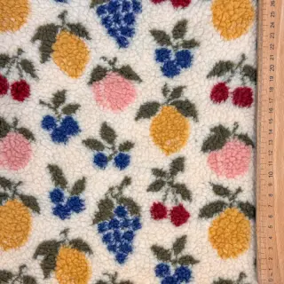 Kabát anyag TEDDY JACQUARD Pretty mix design E